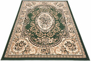 Wzorzysty zielony dywan w rustykalnym stylu - Ritual 11X 300x400 Profeos