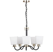 Pięcioramienny czarny żyrandol - K505-Miroso Lumes