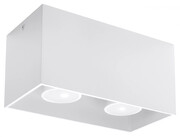 Biały prostokątny plafon LED - EX509-Lenobri Lumes