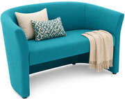 Turkusowa sofa kubełkowa do salonu - Ardinni Edinos Premium