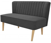 Romantyczna sofa Lernes - grafitowa Edinos