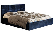 Tapicerowane łóżko 120x200 Landes 3X - 36 kolorów + materac piankowy Contrix Visco Premium Elior