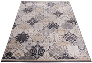Szary prostokątny wzorzysty dywan - Igras 4X 200x300 Profeos