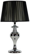Czarna lampa stołowa z dekoracyjnym nitkowym abażurem - V164-Rotom Lumes