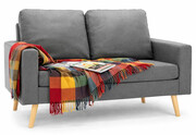 2-osobowa jasnoszara sofa - Muria 2Q Edinos