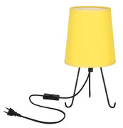 Lampa stołowa z żółtym abażurem - D246-Kildi Lumes
