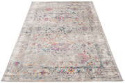 Szaro kolorowy dywan prostokątny retro - Ecaso 4X 240x330 Profeos