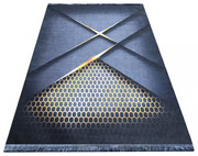 Czarny antypoślizgowy dywan w stylu glamour - Akris 5 80 x 150 cm Profeos