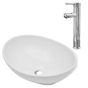 Komplet umywalki nablatowej z baterią - Leli 5X Edinos