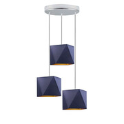 Regulowana lampa wisząca z trzema kloszami - EX265-Marojis- 5 kolorów do wyboru Lumes