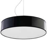Okrągła lampa wisząca LED E818-Vati - czarny Lumes