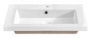 Prostokątna umywalka ceramiczna Defires 60 CM - Biała Edinos