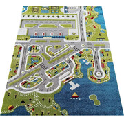 Dziecięcy prostokątny dywan miasteczko - Asko 4X 100 x 150 cm Profeos
