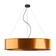 Miedziana lampa wisząca z dużym abażurem 100 cm - EX326-Portona Lumes