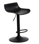 Designerski czarny hoker do kuchni - Orla Edinos
