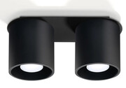 Nowoczesny plafon LED E761-Melvis - czarny Lumes