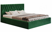 Tapicerowane łóżko 120x200 Rivoli 3X - 36 kolorów + materac piankowy Contrix Visco Premium Elior