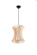 Drewniana lampa wisząca w stylu skandynawskim - EX566-Noir Lumes
