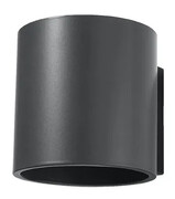 Nowoczesny okrągły kinkiet LED antracyt - E713-Melvis Lumes