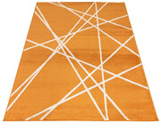 Pomarańczowy dywan nowoczesny w linie - Kavo 5X 250x350 Profeos