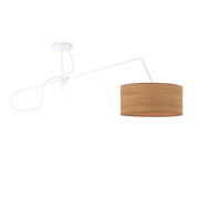 Okrągła lampa wisząca fornirowa loft EX232-Artaxa - 4 kolory do wyboru Lumes