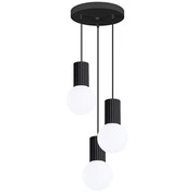 Czarny loftowy żyrandol - K600-Buble Lumes
