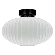 Biała ryflowana lampa sufitowa - J048-Majoran Lumes