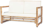 Bambusowa sofa ogrodowa Frawis - brązowa Edinos