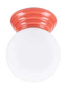 Brzoskwiniowy szklany plafon sufitowy - M165-Weskom Lumes