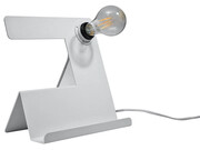 Biała industrialna lampka stołowa - EX562-Oliban Lumes