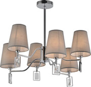 Sześcioramienny żyrandol z eleganckimi zawieszkami - V196-Anix Lumes