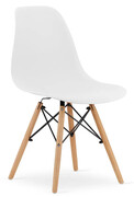 Zestaw białych minimalistycznych krzeseł 4szt. - Naxin 4S Elior