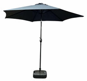 Ciemnoszary klasyczny parasol do ogrodu - Ancor Edinos
