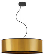 Złoty okrągły żyrandol w stylu glamour 60 cm - EX856-Hewa Lumes