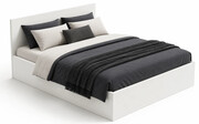 Białe łóżko jednoosobowe z materacem 100x200 cm - Pikadi 4X Edinos Premium