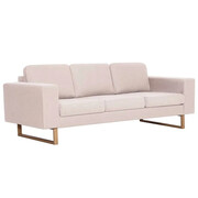 Elegancka trzyosobowa sofa Ladi 3X - kremowa Edinos