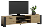 Nowoczesna szafka RTV dąb artisan 185 cm - Sonea Edinos