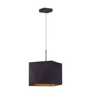 Lampa wisząca z abażurem na czarnym stelażu - EX306-Xafi - 5 kolorów Lumes