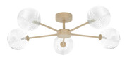 Transparentna lampa sufitowa ryflowana - J031-Rapson Lumes