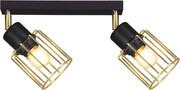 Czarno-złota lampa sufitowa punktowa - S148-Syntio Lumes