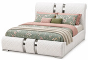 Łóżko tapicerowane Enigma 2X 120x200 - 44 kolory Edinos