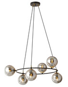 Nowoczesna lampa wisząca z grafitowymi kloszami - D109-Lolejx Lumes