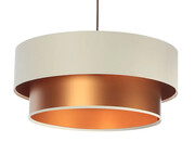Miedziano-kremowa lampa wisząca nad stół - S419-Collin Lumes