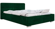 Pojedyncze łóżko ze schowkiem 120x200 Oliban 2X - 36 kolorów + materac piankowy Contrix Visco Premium Elior
