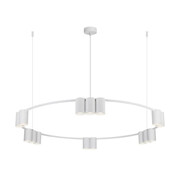 Biały duży żyrandol - K407-Abea Lumes