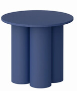 Granatowy matowy stolik kawowy 60 cm - Moso 4X Edinos