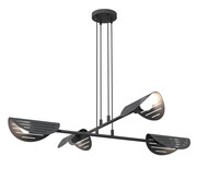 Czarna nowoczesna lampa wisząca - D168-Elora Lumes