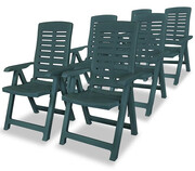 Zestaw zielonych krzeseł ogrodowych Mulbi 4Q Edinos