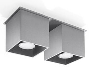 Kwadratowy plafon LED E767-Lenobri - szary Lumes