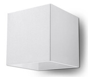 Minimalistyczny kinkiet kostka E716-Lenobri - biały Lumes